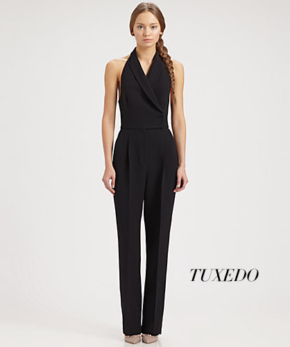 Black Tuxedo Jumpsuit