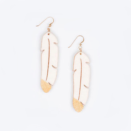 Eco Friendly Leaf Earrings