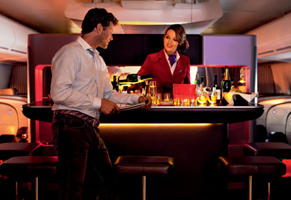 Luxury Travel Transformations Virgin Atlantic Bar