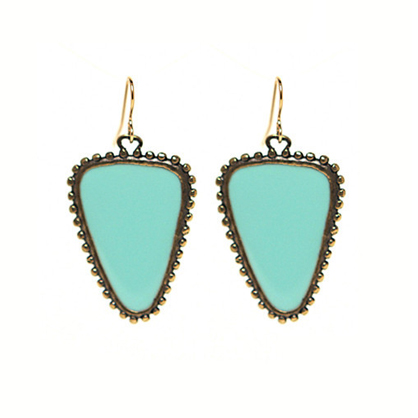 Eco Friendly Turquoise Earrings