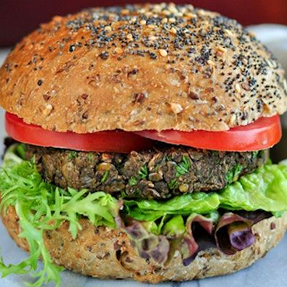 Mushroom Lentil Burger Recipe