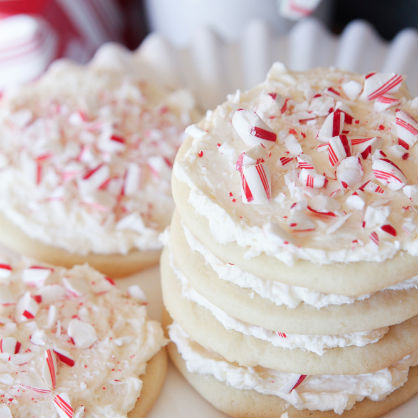 Candy Cane Sugar Cookies