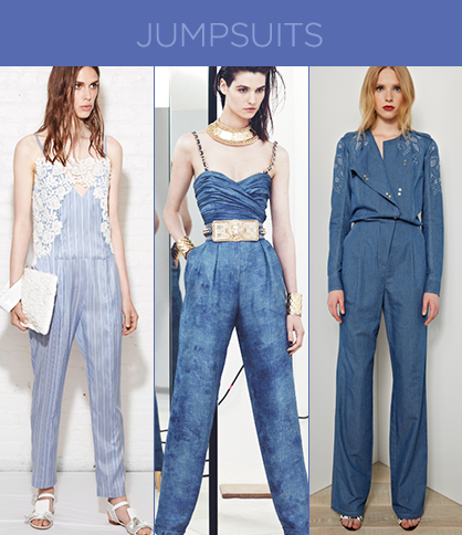 Resort 2014 Denim Trends: Jumpsuits