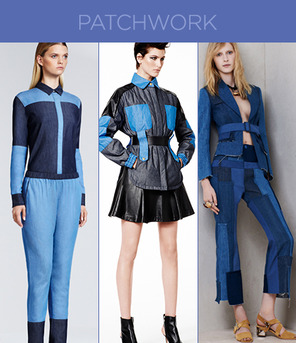 Resort 2014 Denim Trends: Patchwork