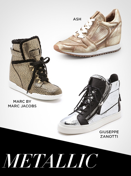 Fall 2013 Metallic Sneakers