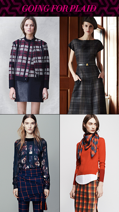 Pre Fall 2014 Runway Trend Plaid Graphics