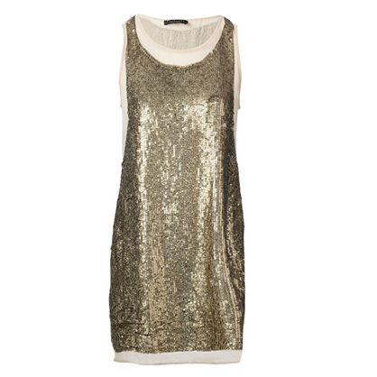 Gold Sequin Dress