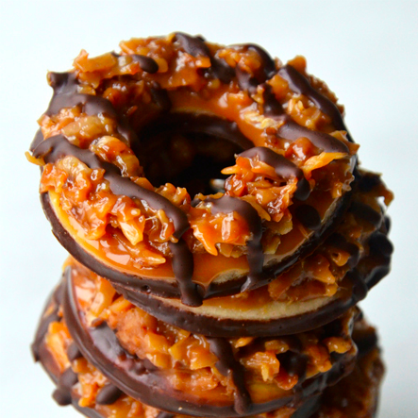 Homemade Girl Scout Cookies: Samoas