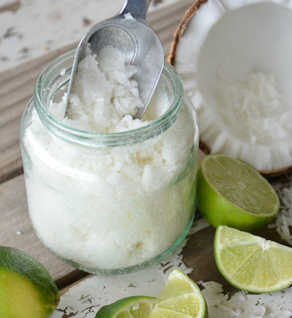 Coconut Lime Body Scrub DIY