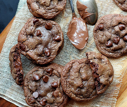 Dessert Recipe: Chocolate Nutella Cookies