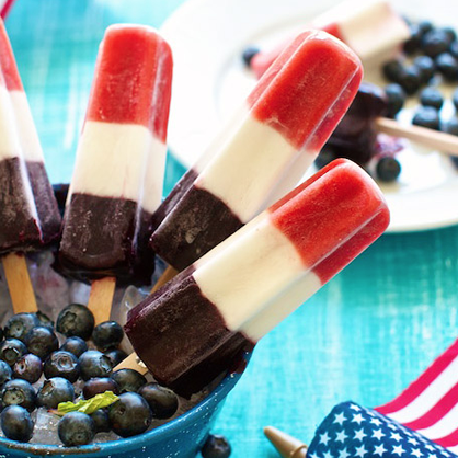 Fourth of July Popsicles