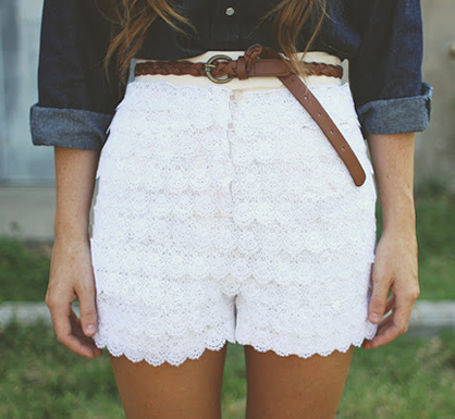 Summer DIYs: Lace Shorts