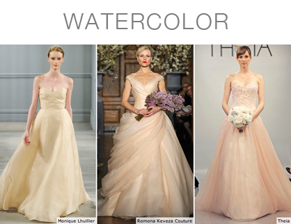 Colorful Bridal Dresses