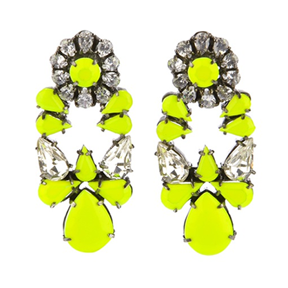 Neon Crystal Earrings