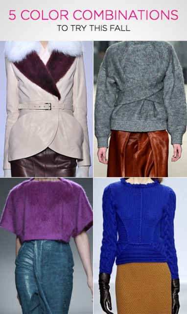 Get the Look: 5 Color Combinations to Try This Fall