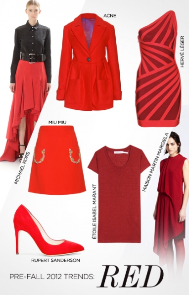 Pre-Fall 2012 trends: red