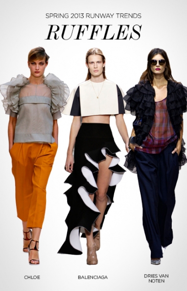 Spring 2013 runway trends: ruffles
