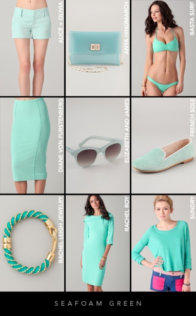 Spring 2012 Color Trends: Seafoam Green