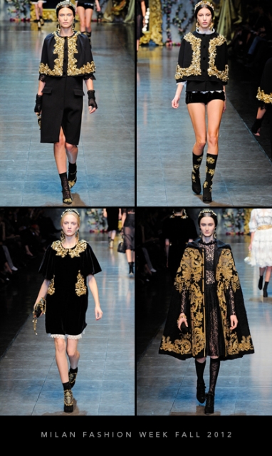 Milan Fashion Week Fall 2012: Dolce & Gabbana