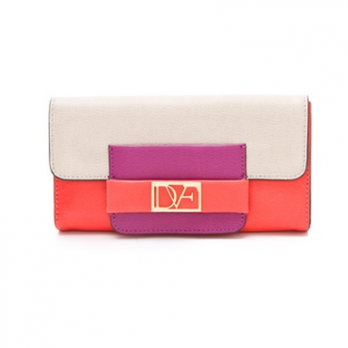 Colorblock Leather Wallet