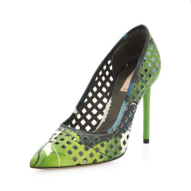 Floral Pointed Pumps