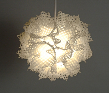 “Bone Puff” Fiber Pendant Lamp