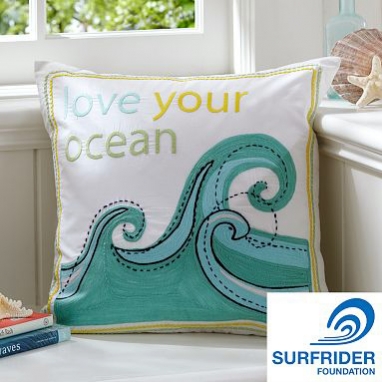 Love Your Ocean Organic Pillow Cover