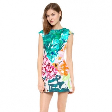 Vivid Floral Dress