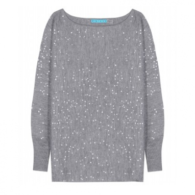 Boatneck Sequin Sweater