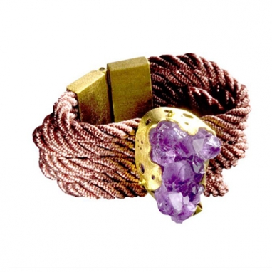 Amethyst Tiras Bracelet