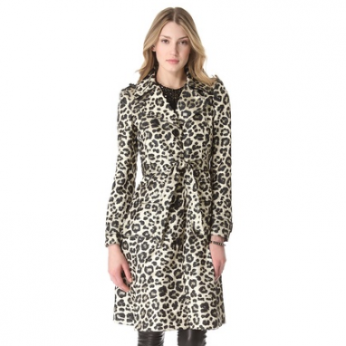 Leopard Trench Coat