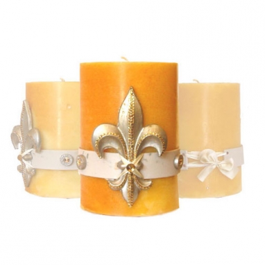 Fleur-de-lis Candle