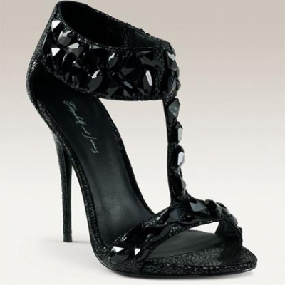 Jade T-Strap Black Sandal | LadyLUX - Online Luxury Lifestyle, Technology and Fashion Magazine