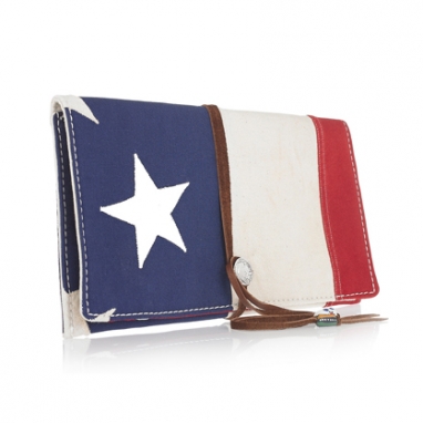 Appliquéd Cotton Clutch