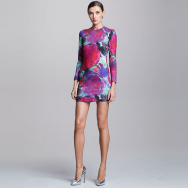 Floral-Print Minidress