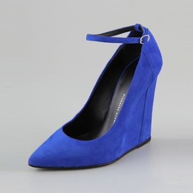 Suede Wedge Pumps