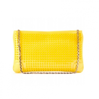 Studded Leather Clutch