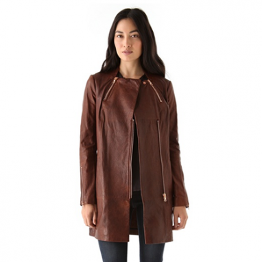 Beta Leather Coat