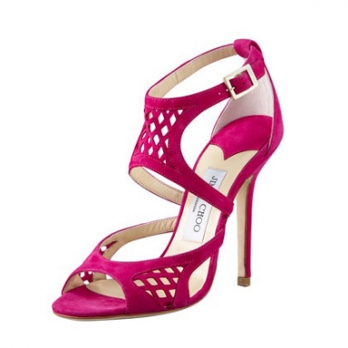 Suede Lattice Sandal
