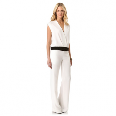 Sleeveless White Jumpsuit