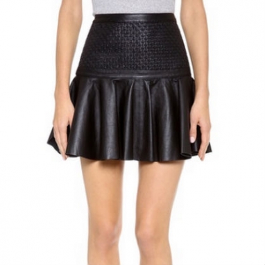 Sexy Leather Skirt