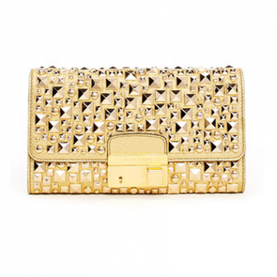 Studded Metallic Clutch | LadyLUX - Online Luxury Lifestyle, Technology and Fashion Magazine