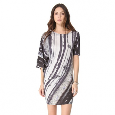 Printed Twist Dress