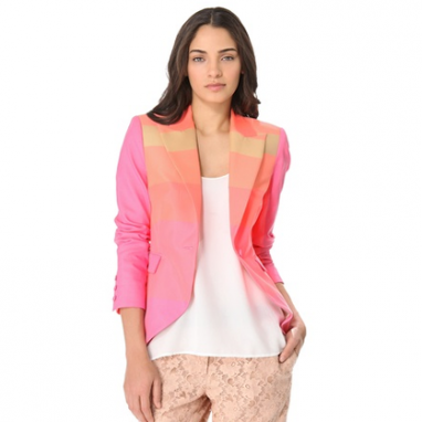 Neon Stripe Blazer