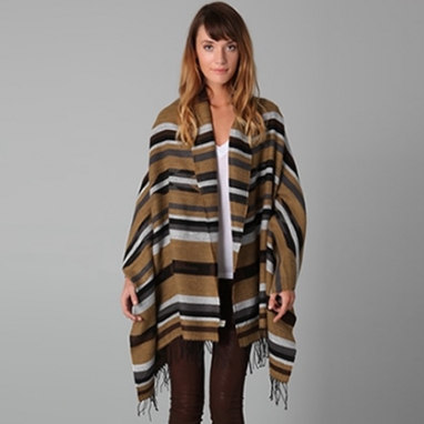 Spun Scarves Poncho