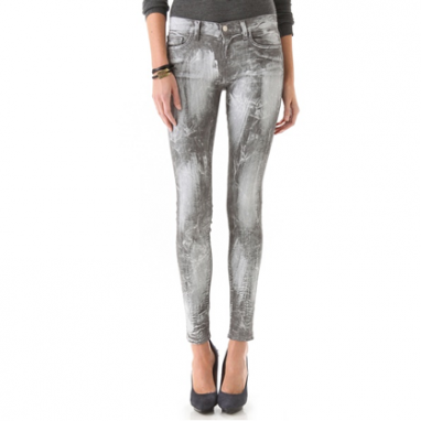 Brushstroke Skinny Jeans