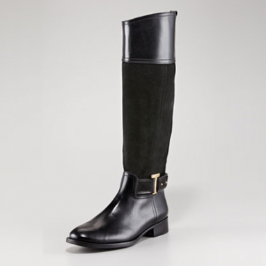 Suede Riding Boot