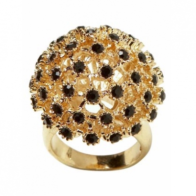 Black Gold Dome Ring | LadyLUX - Online Luxury Lifestyle, Technology and Fashion Magazine