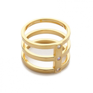 Gold Cage Ring