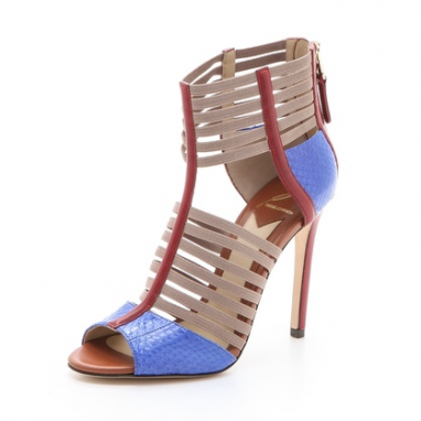 Colorblock Strappy Sandals